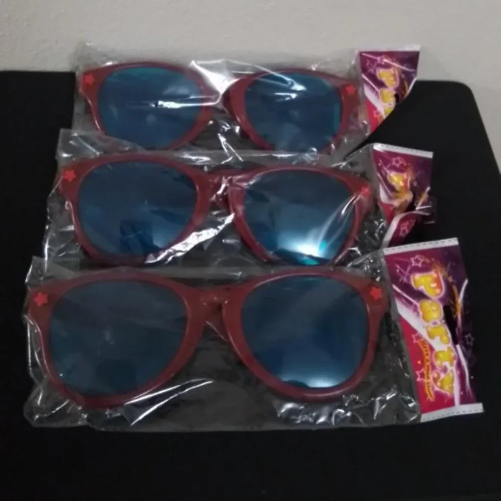 OVERSIZED Dr. Pepper Party Glasses/Shades Approx. 11inch Set of 3